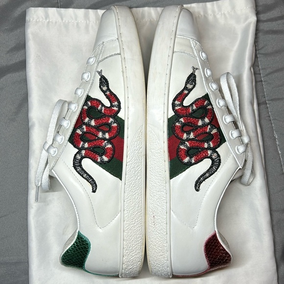 Gucci Ace Embroidered Snake men’s Sneakers. Size US 10. - Picture 1 of 15